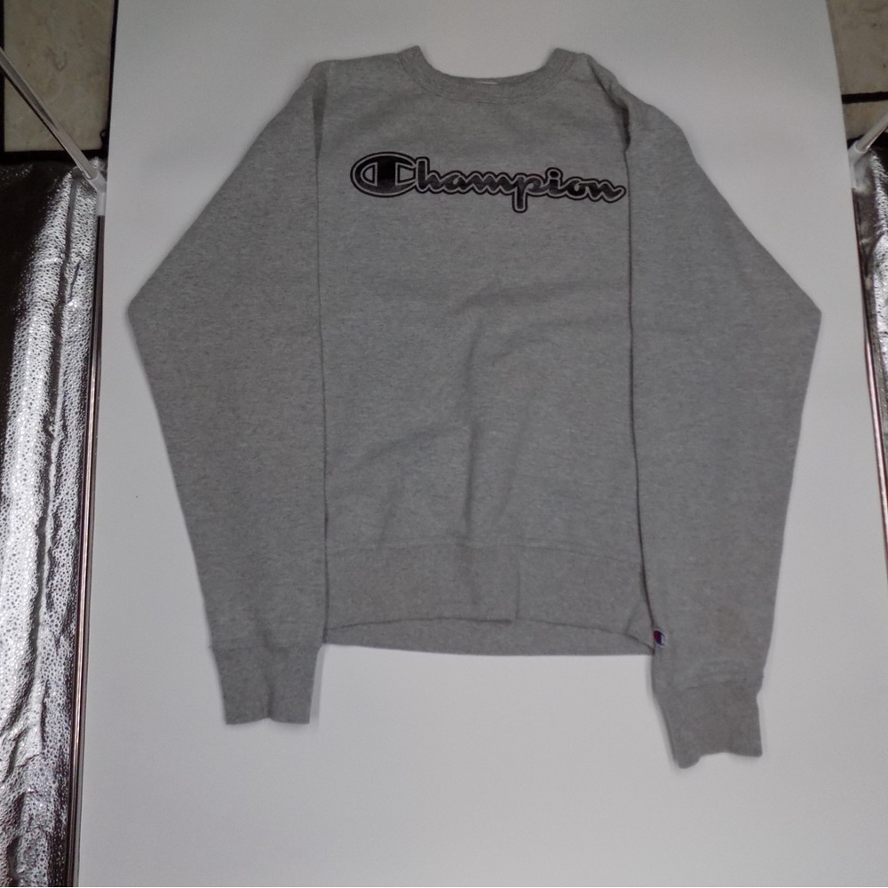Champion Men's Crewneck Gray Sweater